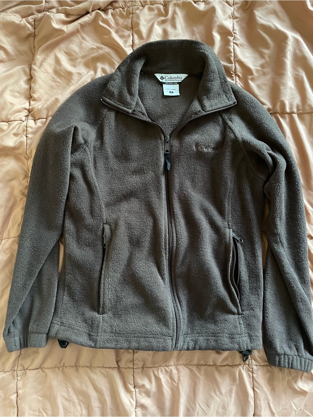 Columbia Brown Full-Zip Fleece Jacket